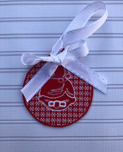 Christmas Mrs Claus Motif Ornament
